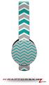 Zig Zag Teal and Gray Decal Style Skin (fits Sol Republic Tracks Headphones - HEADPHONES NOT INCLUDED) 