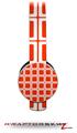 Squared Red Decal Style Skin (fits Sol Republic Tracks Headphones - HEADPHONES NOT INCLUDED) 