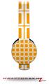 Squared Orange Decal Style Skin (fits Sol Republic Tracks Headphones - HEADPHONES NOT INCLUDED) 