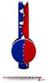 Ripped Colors Blue Red Decal Style Skin (fits Sol Republic Tracks Headphones - HEADPHONES NOT INCLUDED) 