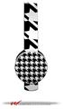 Houndstooth White Decal Style Skin (fits Sol Republic Tracks Headphones - HEADPHONES NOT INCLUDED)