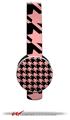 Houndstooth Pink on Black Decal Style Skin (fits Sol Republic Tracks Headphones - HEADPHONES NOT INCLUDED)