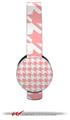 Houndstooth Pink Decal Style Skin (fits Sol Republic Tracks Headphones - HEADPHONES NOT INCLUDED)
