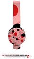 Lots of Dots Red on Pink Decal Style Skin (fits Sol Republic Tracks Headphones - HEADPHONES NOT INCLUDED) 