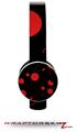 Lots of Dots Red on Black Decal Style Skin (fits Sol Republic Tracks Headphones - HEADPHONES NOT INCLUDED) 