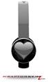 Glass Heart Grunge Gray Decal Style Skin (fits Sol Republic Tracks Headphones - HEADPHONES NOT INCLUDED) 