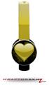 Glass Heart Grunge Yellow Decal Style Skin (fits Sol Republic Tracks Headphones - HEADPHONES NOT INCLUDED) 