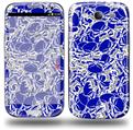 Scattered Skulls Royal Blue - Decal Style Skin (fits Samsung Galaxy S III S3)
