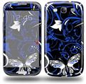 Twisted Garden Blue and White - Decal Style Skin (fits Samsung Galaxy S III S3)