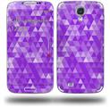 Triangle Mosaic Purple - Decal Style Skin (fits Samsung Galaxy S IV S4)