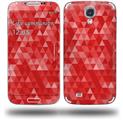 Triangle Mosaic Red - Decal Style Skin (fits Samsung Galaxy S IV S4)