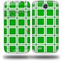 Squared Green - Decal Style Skin (fits Samsung Galaxy S IV S4)