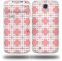 Boxed Pink - Decal Style Skin (fits Samsung Galaxy S IV S4)