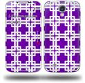 Boxed Purple - Decal Style Skin (fits Samsung Galaxy S IV S4)