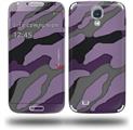 Camouflage Purple - Decal Style Skin (fits Samsung Galaxy S IV S4)