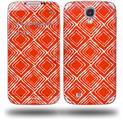 Wavey Red - Decal Style Skin (fits Samsung Galaxy S IV S4)