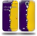 Ripped Colors Purple Yellow - Decal Style Skin (fits Samsung Galaxy S IV S4)