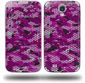 HEX Mesh Camo 01 Pink - Decal Style Skin (fits Samsung Galaxy S IV S4)