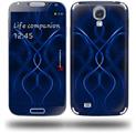 Abstract 01 Blue - Decal Style Skin (fits Samsung Galaxy S IV S4)