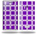 Squared Purple - Decal Style Skin (fits Nokia Lumia 928)