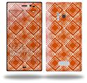 Wavey Burnt Orange - Decal Style Skin (fits Nokia Lumia 928)