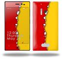 Ripped Colors Red Yellow - Decal Style Skin (fits Nokia Lumia 928)