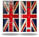 Painted Faded and Cracked Union Jack British Flag - Decal Style Skin (fits Nokia Lumia 928)