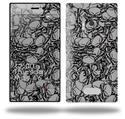 Scattered Skulls Gray - Decal Style Skin (fits Nokia Lumia 928)