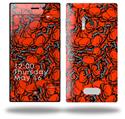 Scattered Skulls Red - Decal Style Skin (fits Nokia Lumia 928)