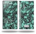 Scattered Skulls Seafoam Green - Decal Style Skin (fits Nokia Lumia 928)