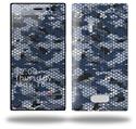 HEX Mesh Camo 01 Blue - Decal Style Skin (fits Nokia Lumia 928)