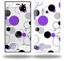 Lots of Dots Purple on White - Decal Style Skin (fits Nokia Lumia 928)