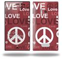 Love and Peace Pink - Decal Style Skin (fits Nokia Lumia 928)
