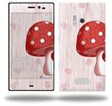 Mushrooms Red - Decal Style Skin (fits Nokia Lumia 928)