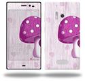 Mushrooms Hot Pink - Decal Style Skin (fits Nokia Lumia 928)