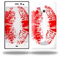 Big Kiss Red Lips on White - Decal Style Skin (fits Nokia Lumia 928)