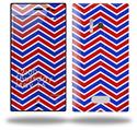 Zig Zag Red White and Blue - Decal Style Skin (fits Nokia Lumia 928)