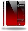 Smooth Fades Red Black - Decal Style Vinyl Skin (compatible with Apple Original iPhone 5, NOT the iPhone 5C or 5S)