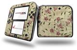 Flowers and Berries Pink - Decal Style Vinyl Skin fits Nintendo 2DS - 2DS NOT INCLUDED