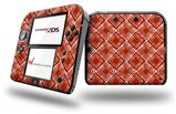 Wavey Red Dark - Decal Style Vinyl Skin fits Nintendo 2DS - 2DS NOT INCLUDED