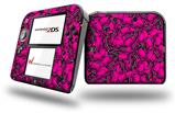 Scattered Skulls Hot Pink - Decal Style Vinyl Skin fits Nintendo 2DS - 2DS NOT INCLUDED
