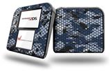 HEX Mesh Camo 01 Blue - Decal Style Vinyl Skin fits Nintendo 2DS - 2DS NOT INCLUDED