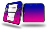 Smooth Fades Hot Pink Blue - Decal Style Vinyl Skin fits Nintendo 2DS - 2DS NOT INCLUDED