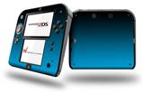 Smooth Fades Neon Blue Black - Decal Style Vinyl Skin fits Nintendo 2DS - 2DS NOT INCLUDED