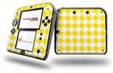 Houndstooth Yellow - Decal Style Vinyl Skin fits Nintendo 2DS - 2DS NOT INCLUDED