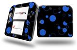 Lots of Dots Blue on Black - Decal Style Vinyl Skin fits Nintendo 2DS - 2DS NOT INCLUDED