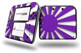 Rising Sun Japanese Flag Purple - Decal Style Vinyl Skin fits Nintendo 2DS - 2DS NOT INCLUDED