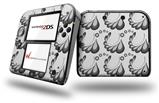 Petals Gray - Decal Style Vinyl Skin fits Nintendo 2DS - 2DS NOT INCLUDED