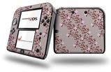 Victorian Design Red - Decal Style Vinyl Skin fits Nintendo 2DS - 2DS NOT INCLUDED