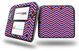 Zig Zag Red White and Blue - Decal Style Vinyl Skin fits Nintendo 2DS - 2DS NOT INCLUDED